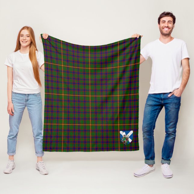 Scotts Hall Tartan Rutmönster Fleecefilt (På plats)