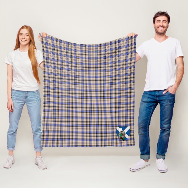 Scotts Hannay Tartan Rutmönster Fleecefilt (På plats)