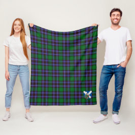 Scotts Hunter of Peeblesshire Rutmönster Rutig Klä Fleecefilt