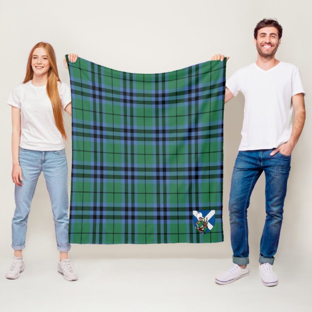 Scotts Keiths antika tartanrutiga mönster Fleecefilt (På plats)
