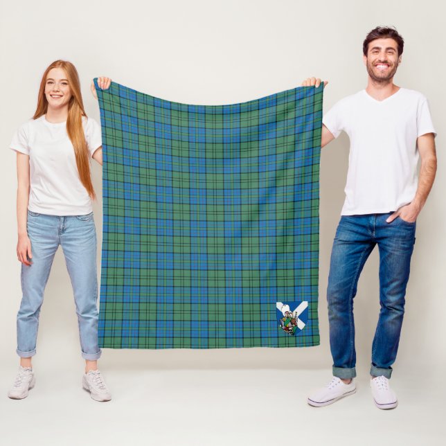 Scotts Lockhart Forntida Tartanrutig Mönster Fleecefilt (På plats)