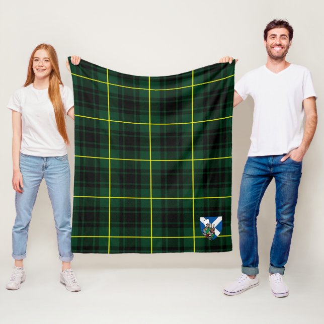 Scotts MacArthur Modern Rutmönstrad Kaledonskt Yll Fleecefilt (På plats)