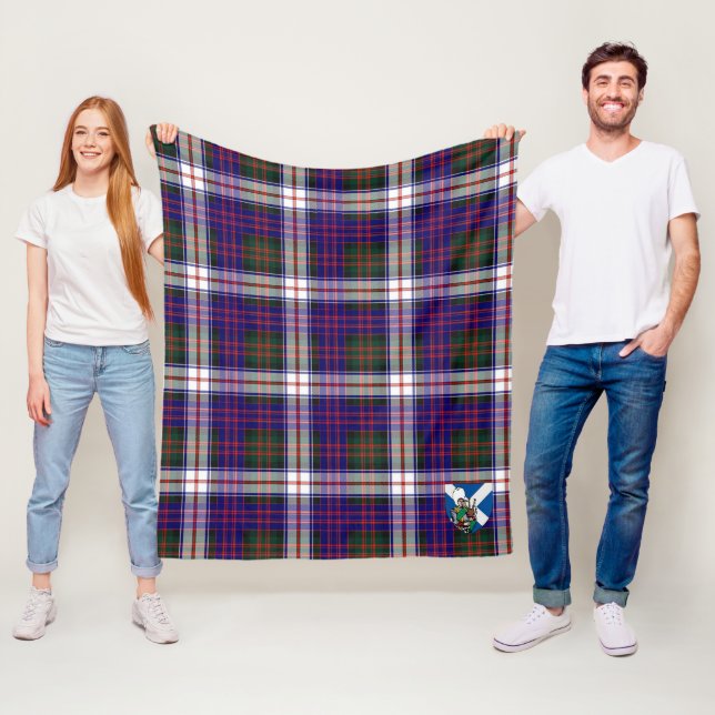 Scotts MacDonald Klänning Modern Rutig Randig Fleecefilt (På plats)