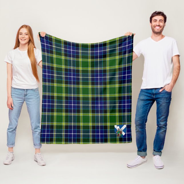 Scotts MacKellar Tartan Rutmönster Fleecefilt (På plats)