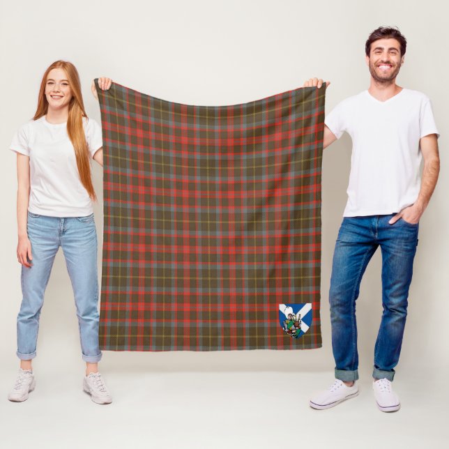 Scotts MacKintosh Jakt Väderbiten Tartan Rutig Fleecefilt (På plats)