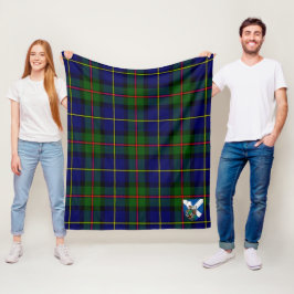 Scotts MacLeod från Harris Modern Rutig Plaid Fleecefilt