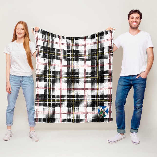 Scotts MacPherson Tartan Rutmönster Fleecefilt (På plats)