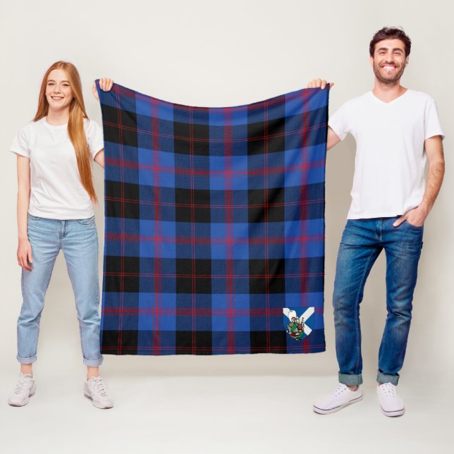 Scotts Maule Modern Tartan Rutmönster Fleecefilt (På plats)