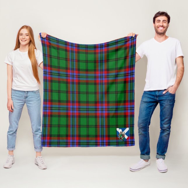 Scotts McGeachie Tartan Rutmönster Fleecefilt (På plats)