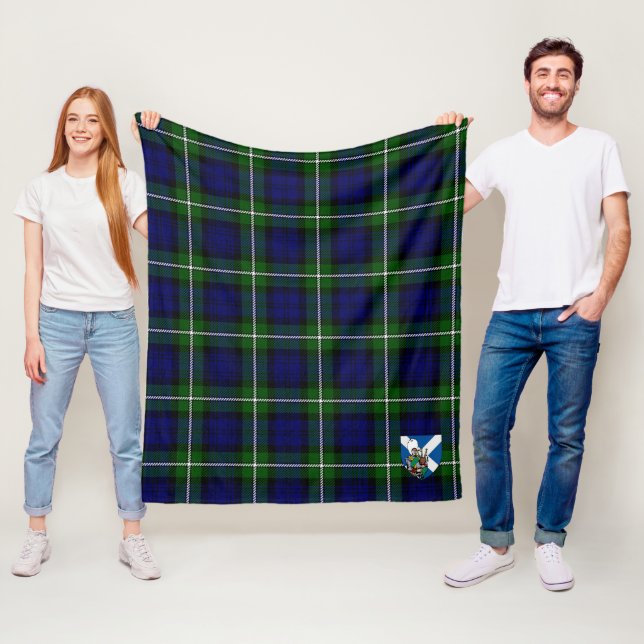 Scotts Meldrum Forbes Tartan Rutmönster Fleecefilt (På plats)