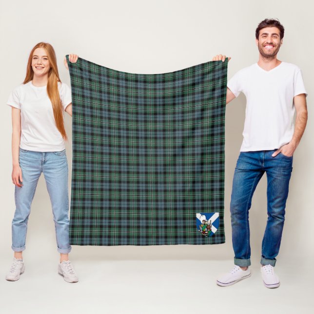 Scotts Melville Tartan Rutmönster Fleecefilt (På plats)