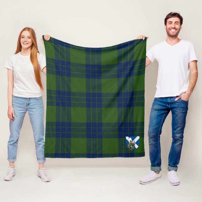 Scotts Montgomery Jakt Rutig Plaid Fleecefilt (På plats)