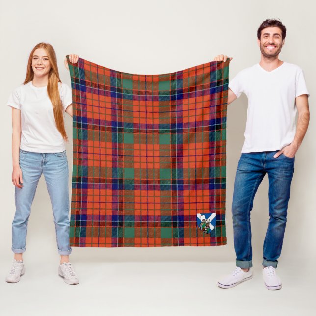 Scotts Nicolson Forntida Tartanrutig Mönster Fleecefilt (På plats)
