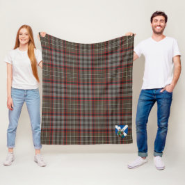Scotts Nicolson Jakt Väderbiten Tartan Rutmönster Fleecefilt