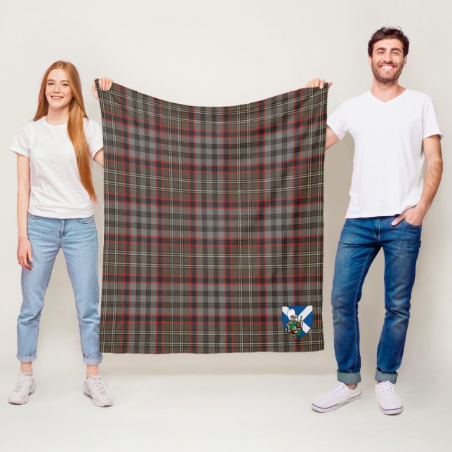 Scotts Nicolson Jakt Väderbiten Tartan Rutmönster Fleecefilt (På plats)