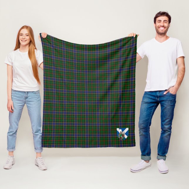 Scotts Ogilvie Jakt Rutig Plaid Fleecefilt (På plats)