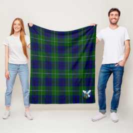 Scotts Oliphant Modern Rutig Plaid Fleecefilt