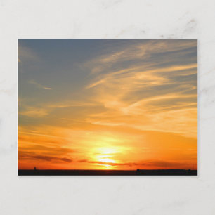 Scottsbluff Nebraska Farming Harvest Fall Sunset Vykort