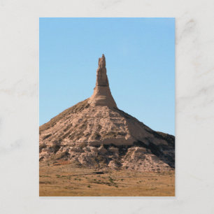 Scottsbluff Nebraska Skorsten Sten Spire Vykort