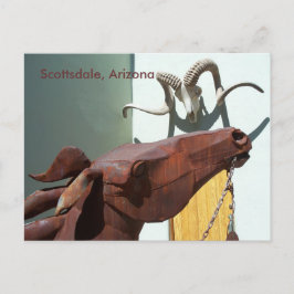 Scottsdale Arizona Arts District PostCard Photo AZ Vykort