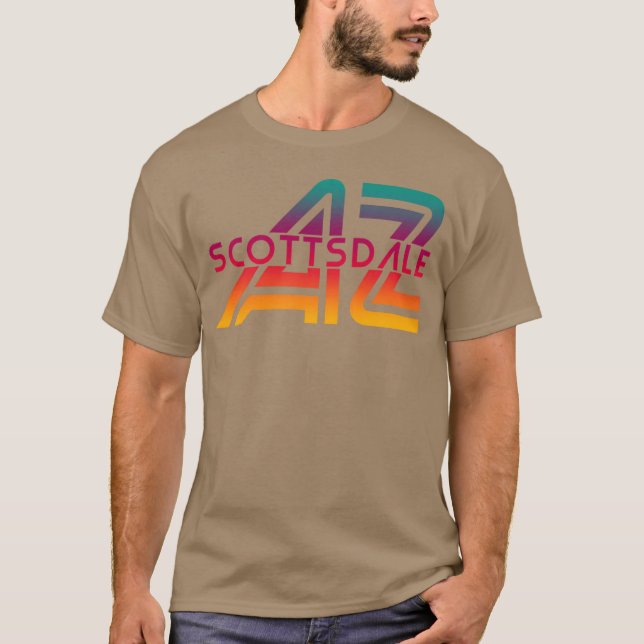 Scottsdale Arizona Az Stad vän T Shirt (Framsida)