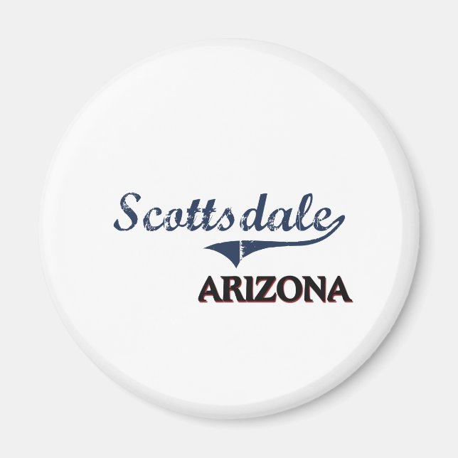 Scottsdale Arizona City Classic Magnet (Framsidan)