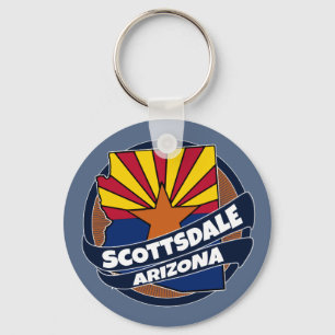 Scottsdale Arizona flagga sprängningskedja Nyckelring