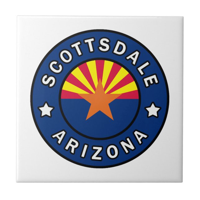 Scottsdale Arizona Kakelplatta (Framsidan)