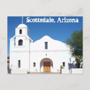 Scottsdale Arizona Old Uppdrag Postcard Väster US Vykort