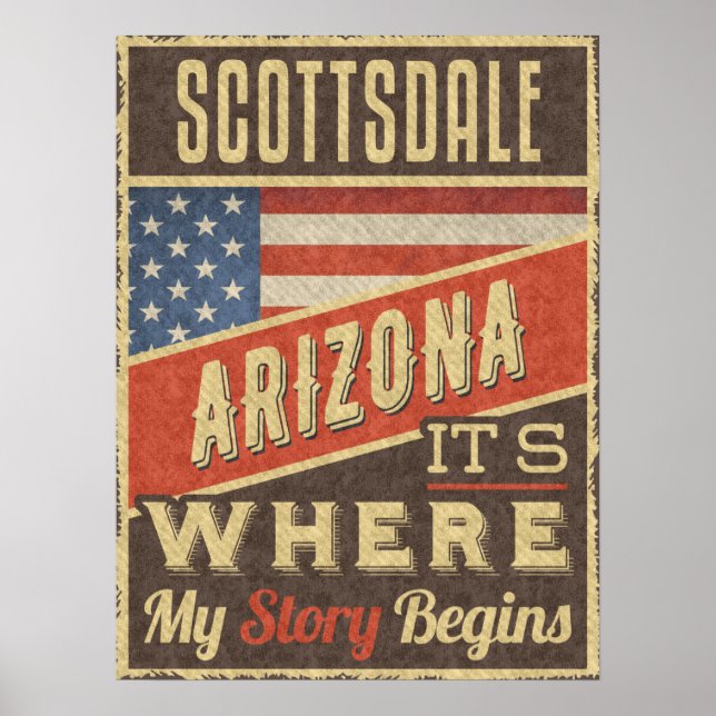 Scottsdale Arizona Poster (Framsidan)