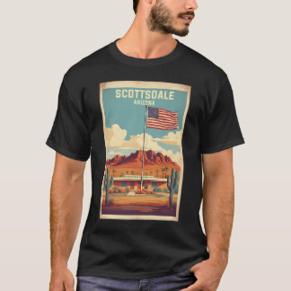 Scottsdale Arizona Usa Vintage resor turism T Shirt