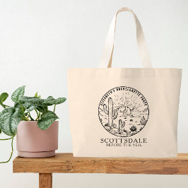 Scottsdale Bachelorette Party Bridesmaids Anpassni Jumbo Tygkasse