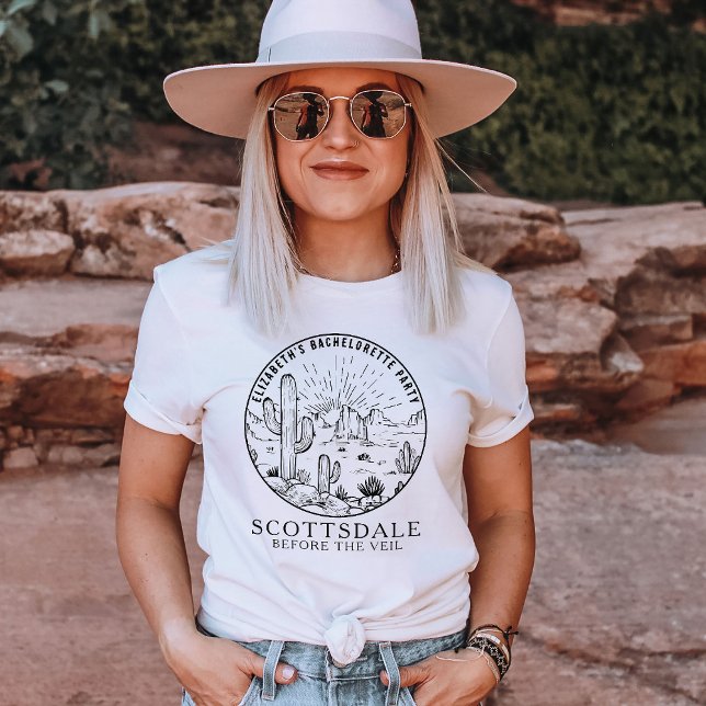 Scottsdale Bachelorette Party Bridesmaids Anpassni T Shirt (Skapare uppladdad)