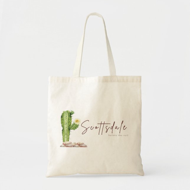 Scottsdale Before The Veil Bachelorette Tote Bag Tygkasse (Framsidan)