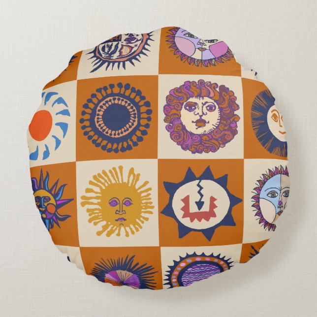 Scottsdale Del Sol Rund Kudde (Baksidan)