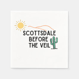 Scottsdale före slöjan pappersservett