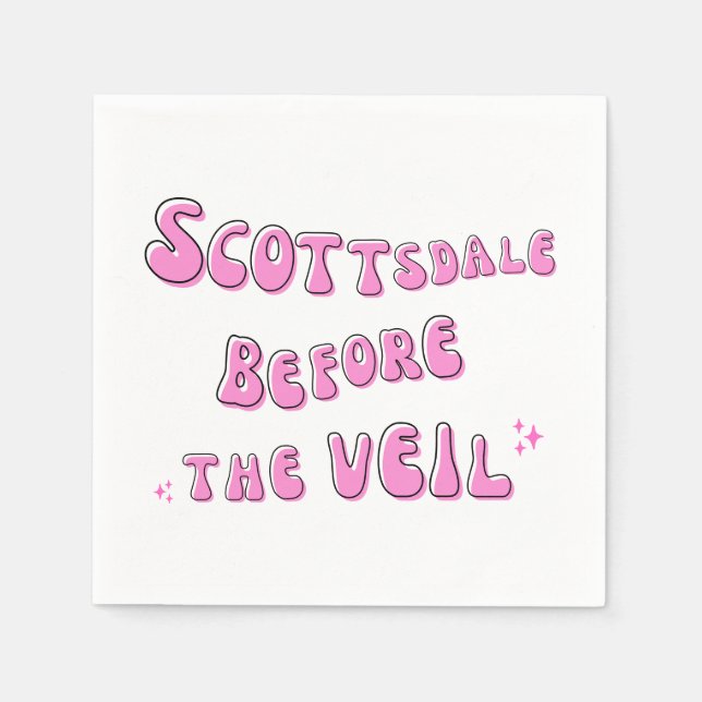 Scottsdale före slöjan pappersservett (Framsidan)