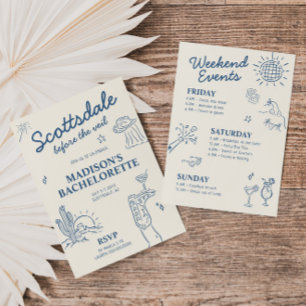 Scottsdale före Veil Bachelorette Inbjudningar