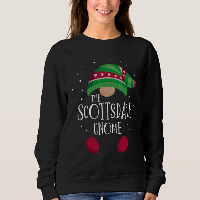 Scottsdale Gnome Family Matching Christmas Pajamas T Shirt (Framsida)
