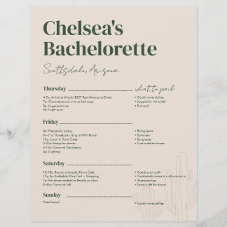 Scottsdale Möhippsveckoschema