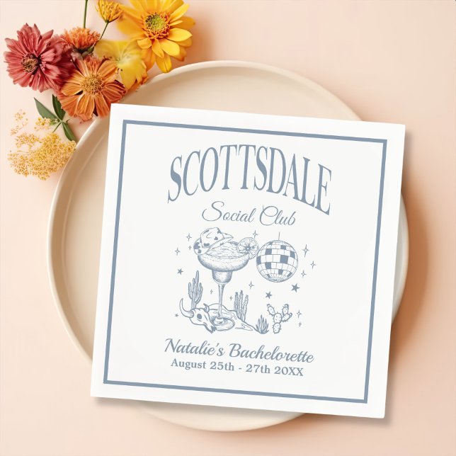 Scottsdale Sängkammarpingis Vintage Svart Papper Pappersservett (Skapare uppladdad)
