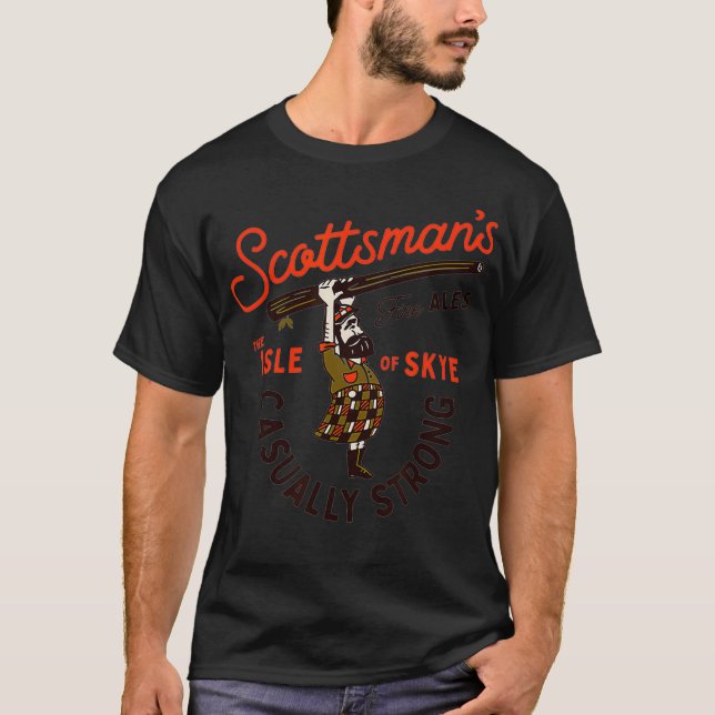 Scottsmans Isle of Skye Scotland Bra Ales Avslappn T Shirt (Framsida)
