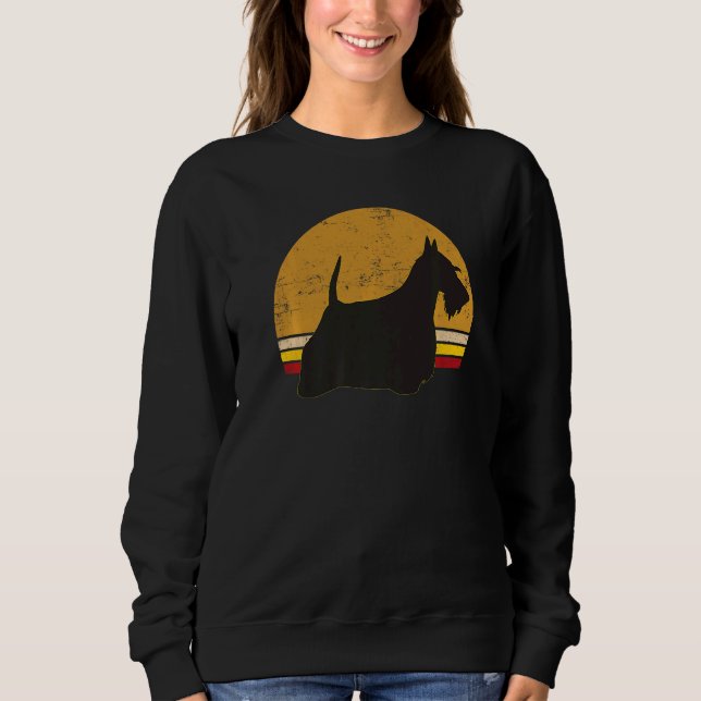 Scotty Hund Aberdeen Terrier Retro 25 T Shirt (Framsida)