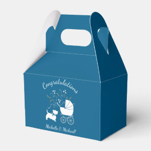 Scotty hund Baby Shower Presentaskar