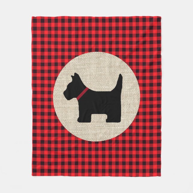 Scotty Hund Fleece Blanket (Framsidan)