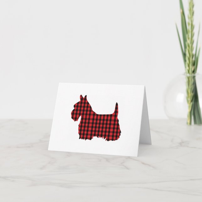 Scotty Hund Notecard Tack Kort (Framsida)