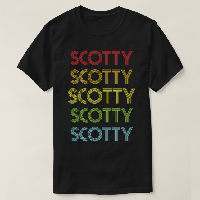 Scotty Name  T Shirt (Design framsida)