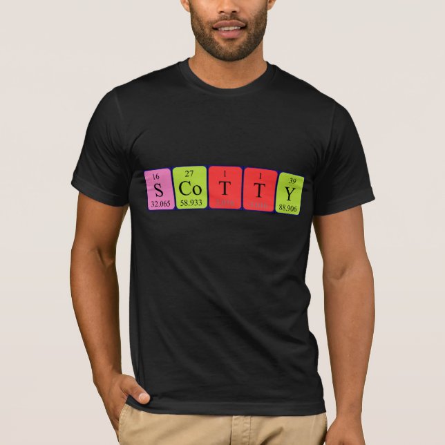 Scotty periodisk skjorta bord namn t shirt (Framsida)