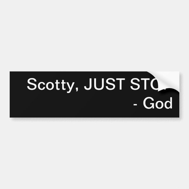 Scotty PRECIS STOPP - gud Bildekal (Framsidan)