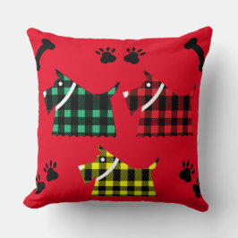 Scotty Terrier Hundar Cute Funny Terriers raser Th Kudde